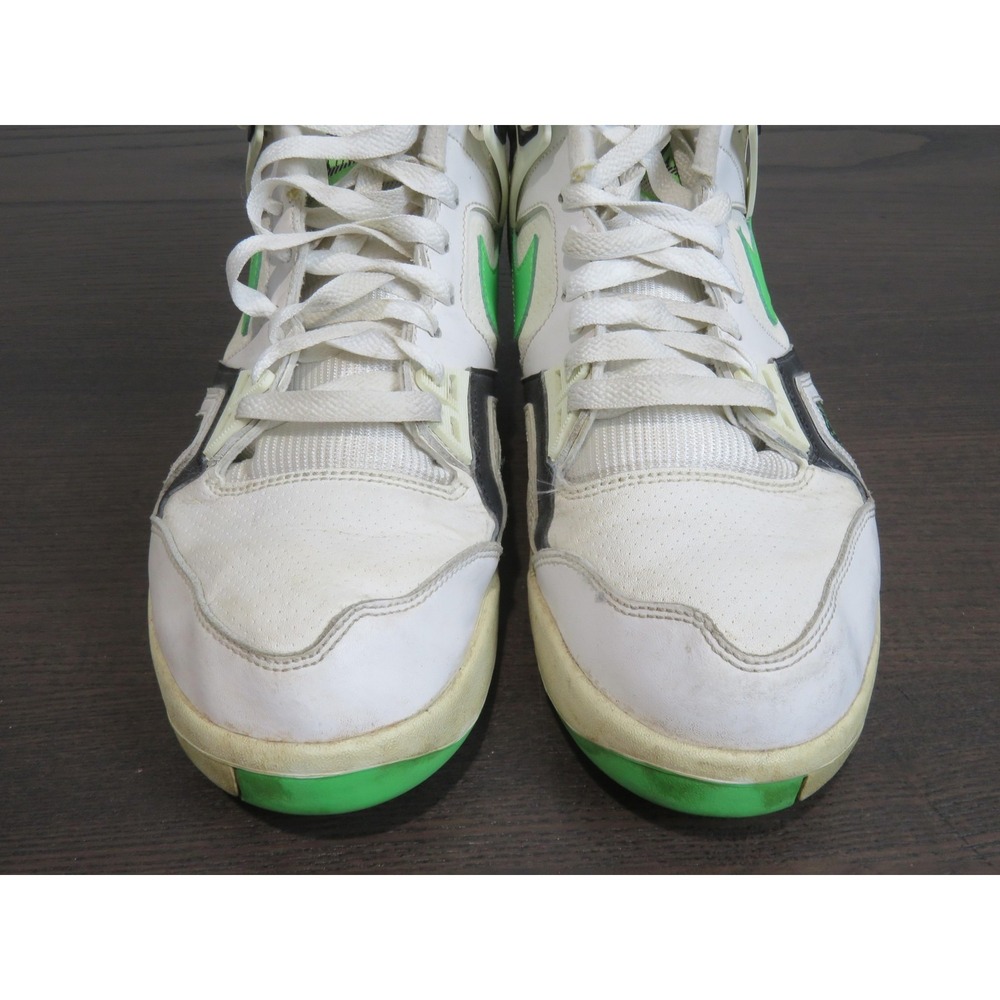 Nike Air Tech Challenge II Shoes Mens 8.5 White Green Tennis Sneakers 318408-100 - Picture 3 of 10